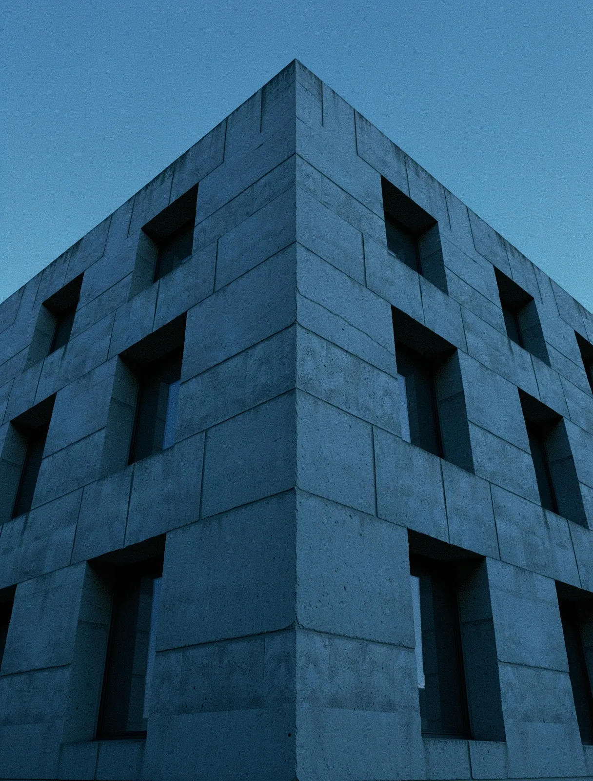 Brutalist research architecture